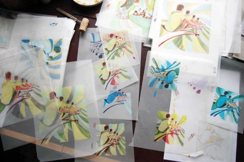 Paul Cleden - Printmaker and Illustrator blog image - Wrestling with colour