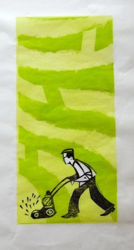 Paul Cleden - Printmaker and Illustrator blog image - 'Maze Cutting'