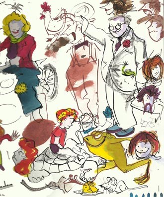 Paul Cleden - Printmaker and Illustrator blog image - Sketch book page