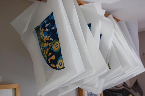 Paul Cleden - Printmaker and Illustrator blog image - Tube Train finished