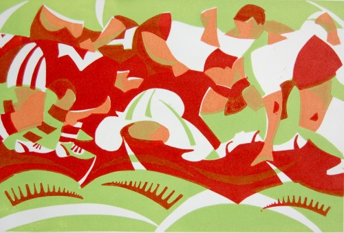 Paul Cleden - Printmaker and Illustrator blog image - Rugby Print pt3