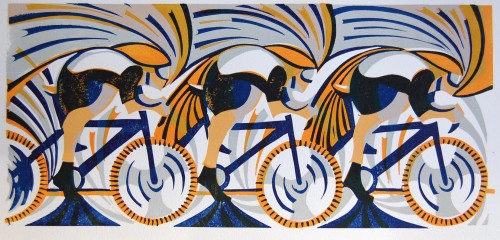 Paul Cleden - Printmaker and Illustrator blog image - New cycling print.