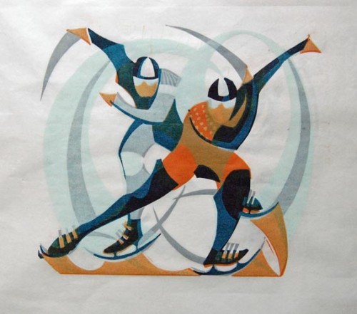 Paul Cleden - Printmaker and Illustrator blog image - Speed Skate proof.
