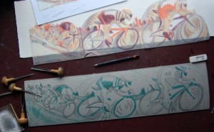 Paul Cleden - Printmaker and Illustrator blog image - Block number 2