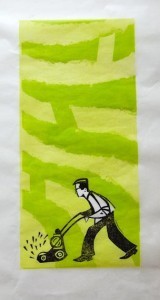 Paul Cleden - Printmaker and Illustrator blog image - 'Maze Cutting'
