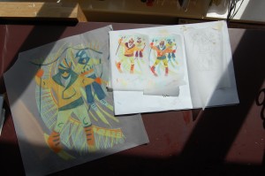 Paul Cleden - Printmaker and Illustrator blog image - Pages from my sketch book 2