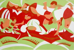 Paul Cleden - Printmaker and Illustrator blog image - Rugby Print pt3