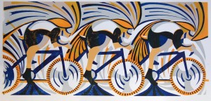 Paul Cleden - Printmaker and Illustrator blog image - New cycling print.