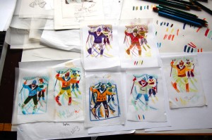 Paul Cleden - Printmaker and Illustrator blog image - Colour variations