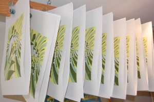 Paul Cleden - Printmaker and Illustrator blog image - Drying Prints