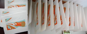 Paul Cleden - Printmaker and Illustrator blog image - Printing progress